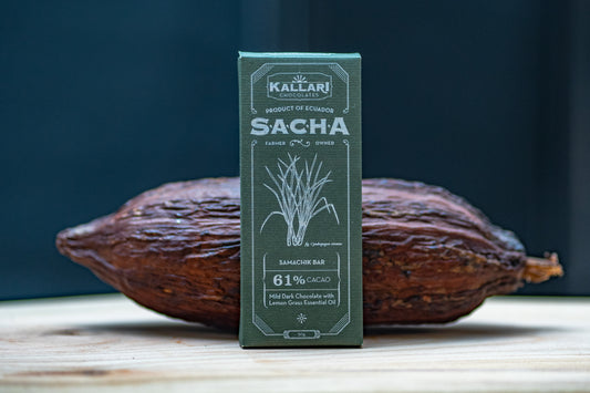 SACHA Samachik 61% Kakao-Schokolade (Zitronengras)